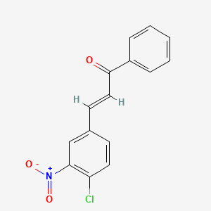 molecular formula C15H10ClNO3 B12377793 p38-|A MAPK-IN-6 