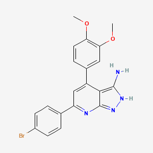 molecular formula C20H17BrN4O2 B12377794 hAChE-IN-6 