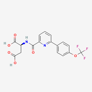 molecular formula C17H13F3N2O6 B12377795 Sucnr1-IN-2 