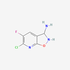 6-Chloro-5-fluoro-2,3-dihydro-[1,2]oxazolo[5,4-b]pyridin-3-amine