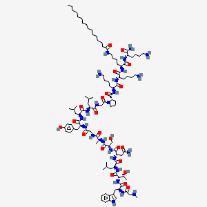 H-Sar-Trp-Thr-Leu-Asn-Ser-Ala-Gly-Tyr-Leu-Leu-Gly-Pro-Lys-Lys-Lys(palmitoyl)(palmitoyl)-Lys-NH2