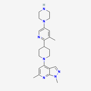 molecular formula C23H31N7 B12377901 TLR7/8/9 antagonist 2 