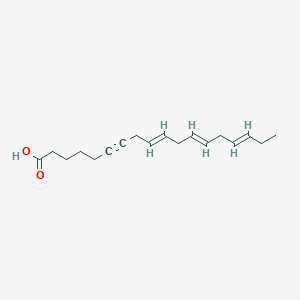 molecular formula C18H26O2 B1237792 9,12,15-Octadecatrien-6-ynoic acid CAS No. 61481-30-9