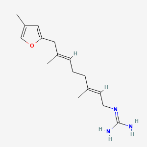 molecular formula C16H25N3O B1237793 虹吸管毒素 CAS No. 88316-91-0