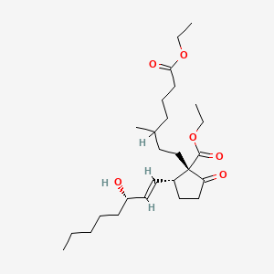 ethyl (1S,2R)-1-(7-ethoxy-3-methyl-7-oxoheptyl)-2-[(E,3S)-3-hydroxyoct-1-enyl]-5-oxocyclopentane-1-carboxylate