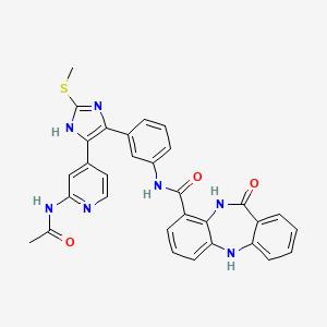 molecular formula C31H25N7O3S B12377962 EGFR kinase inhibitor 3 