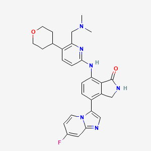 molecular formula C28H29FN6O2 B12377979 HPK1 antagonist-1 