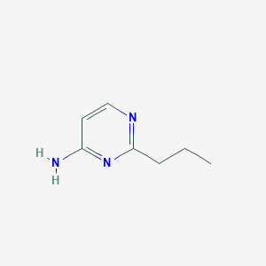 molecular formula C7H11N3 B012378 2-丙基嘧啶-4-胺 CAS No. 100910-69-8
