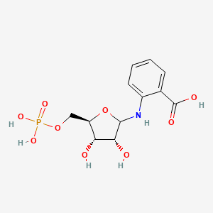 Benzoic acid, 2-((5-O-phosphonoribofuranosyl)amino)-