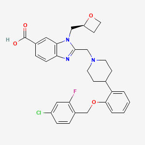 molecular formula C31H31ClFN3O4 B12378009 GLP-1 receptor agonist 11 