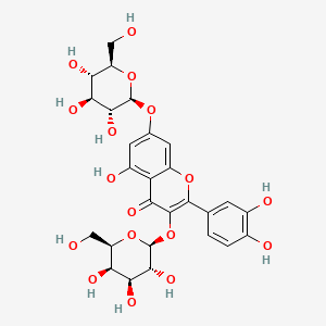 molecular formula C27H30O17 B1237802 Quercetin-3-O-galactoside-7-O-glucoside CAS No. 56782-99-1