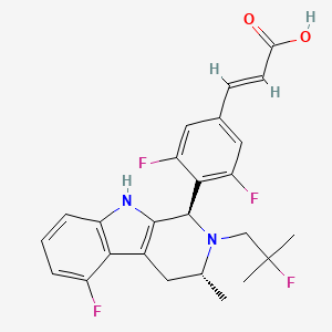 molecular formula C25H24F4N2O2 B12378024 Estrogen receptor modulator 8 