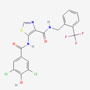 molecular formula C19H12Cl2F3N3O3S B12378027 Hsd17B13-IN-84 