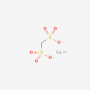 molecular formula CH2CuO6S2 B1237803 Methanedisulfonic acid, copper(2+) salt (1:1) CAS No. 59044-28-9