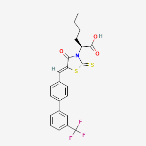 molecular formula C23H20F3NO3S2 B12378062 MptpB-IN-2 