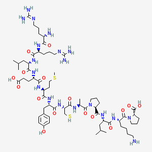 molecular formula C65H109N19O16S2 B12378067 Oligopeptide-20 