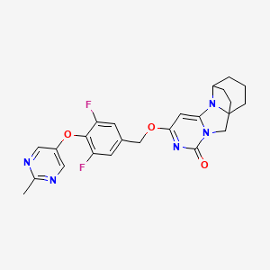 molecular formula C24H23F2N5O3 B12378075 Lp-PLA2-IN-12 