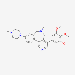 6-Methyl-9-(4-methylpiperazin-1-yl)-4-(3,4,5-trimethoxyphenyl)-5,7-dihydropyrido[4,3-d][2]benzazepine