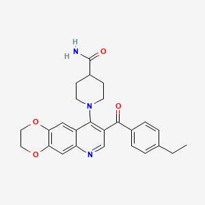 molecular formula C26H27N3O4 B1237810 Quinostatin 