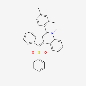 6-(2,4-Dimethylphenyl)-5-methyl-11-(4-methylphenyl)sulfonylindeno[1,2-c]quinoline