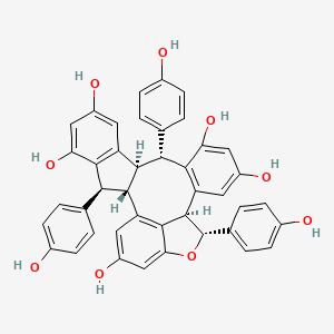 molecular formula C42H32O9 B12378109 Stenophyllol B 