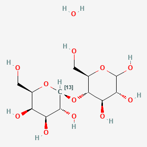 molecular formula C12H24O12 B12378118 [1-13Cgal]Lactose Monohydrate 