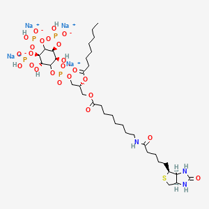 molecular formula C35H61N3Na4O24P4S B12378126 PtdIns-(3,4,5)-P3-biotin (sodium) 