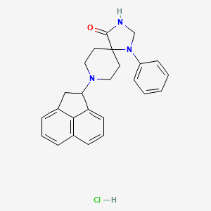 (RS)-8-(acenaphthen-1-yl)-1-phenyl-1,3,8-triazaspiro[4.5]decan-4-one hydrochloride