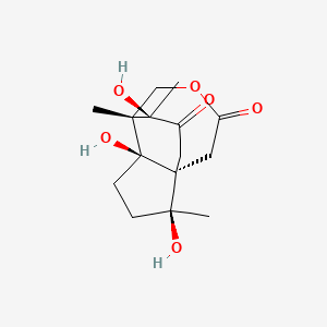 molecular formula C15H22O6 B12378151 1|A-Hydroxy-3-deoxypseudoanisatin 