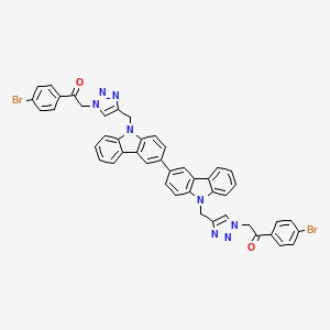 molecular formula C46H32Br2N8O2 B12378185 Prolyl endopeptidase inhibitor 2 