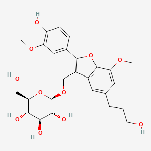 molecular formula C26H34O11 B12378209 Dihydrodehydrodiconiferyl alcohol 9-Oglucoside 