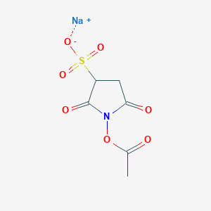 molecular formula C6H6NNaO7S B12378234 Sulfo-NHS-Acetate sodium 