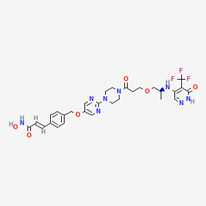 molecular formula C29H33F3N8O6 B12378263 PARP7/HDACs-IN-1 