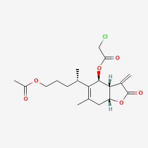 molecular formula C19H25ClO6 B12378284 Antifungal agent 66 