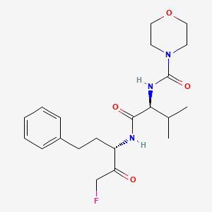 molecular formula C21H30FN3O4 B12378291 Calpain Inhibitor V 