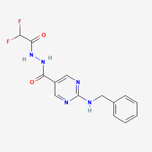 molecular formula C14H13F2N5O2 B12378313 Hdac6-IN-21 