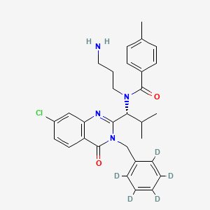 molecular formula C30H33ClN4O2 B12378319 Ispinesib-d5 