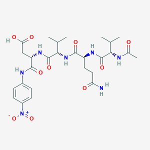 molecular formula C27H39N7O10 B12378343 Ac-VQVD-PNA 