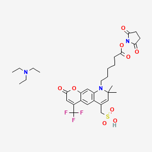 molecular formula C32H42F3N3O9S B12378377 AF430 NHS ester 