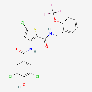 molecular formula C20H12Cl3F3N2O4S B12378385 Hsd17B13-IN-102 