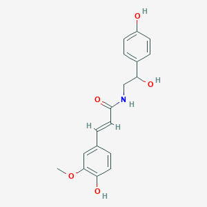 molecular formula C18H19NO5 B123784 N-反式-阿魏酸八胺 CAS No. 66648-44-0