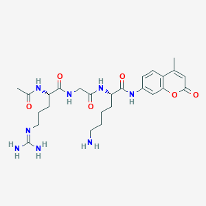 molecular formula C26H38N8O6 B12378400 Ac-Arg-Gly-Lys-AMC 