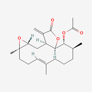 molecular formula C22H32O5 B1237842 Eupalmerin acetate 
