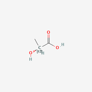 molecular formula C3H6O3 B12378420 (2R)-2-hydroxy(213C)propanoic acid 