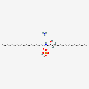 molecular formula C36H75N2O6P B12378428 azane;[(E,2S,3R)-3-hydroxy-2-(octadecanoylamino)octadec-4-enyl] dihydrogen phosphate 