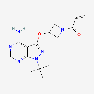 1-[3-(4-Amino-1-tert-butylpyrazolo[3,4-d]pyrimidin-3-yl)oxyazetidin-1-yl]prop-2-en-1-one