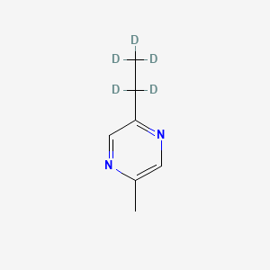 molecular formula C7H10N2 B12378437 2-Ethyl-5-methylpyrazine-d5 