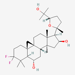 (1S,3R,8R,9S,11S,12S,14S,15R,16R)-6,6-difluoro-15-[(2R,5S)-5-(2-hydroxypropan-2-yl)-2-methyloxolan-2-yl]-7,7,12,16-tetramethylpentacyclo[9.7.0.01,3.03,8.012,16]octadecane-9,14-diol