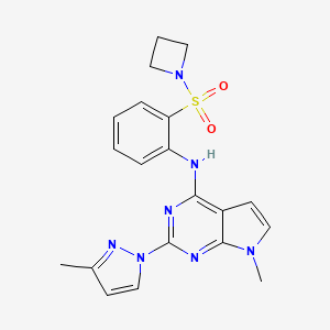 molecular formula C20H21N7O2S B12378461 Egfr-IN-86 