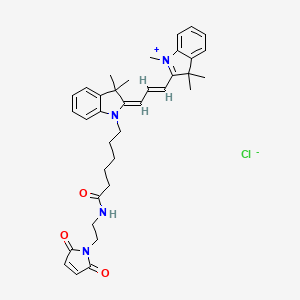 molecular formula C36H43ClN4O3 B12378464 Cy3 maleimide (chloride) 